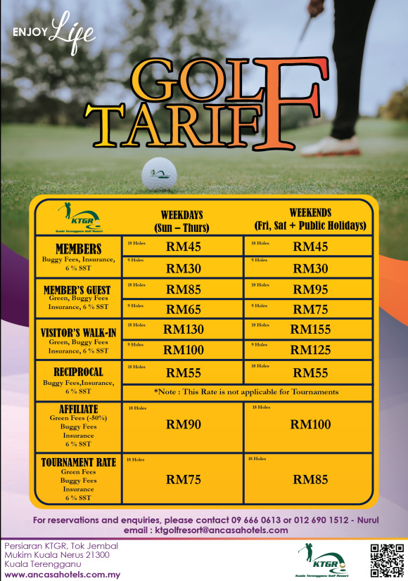 golf tarif